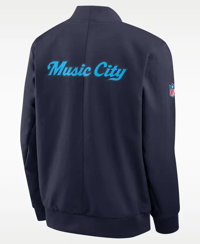 NFL Tennessee Titans Rivalries Sideline Nike Bomber Jacket Back