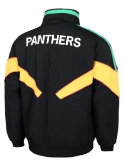 NRL Penrith Panthers Heritage Winter Black And Yellow Retro Jacket back view