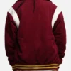 NRL Team Brisbane Broncos 1908 Maroon Wool Varsity Jacket back view