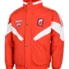NRL Team Dolphins Heritage Heritage Winter Red And White Polyester Jacket front view
