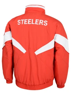NRL Team Illawarra Steelers Heritage Winter Red And White Polyester Retro Jacket back view
