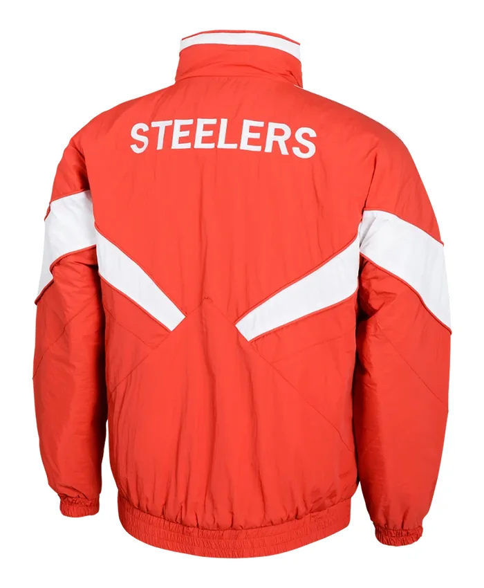 NRL Team Illawarra Steelers Heritage Winter Red And White Polyester Retro Jacket back view