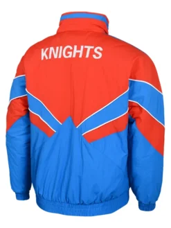 NRL Team Newcastle Knights Heritage Winter Red And Blue Retro Jacket back view