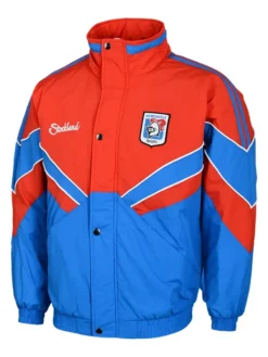 NRL Team Newcastle Knights Heritage Winter Red And Blue Retro Jacket front view