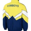 NRL Team North Queensland Cowboys Heritage Winter Yellow And Blue Jacket back view