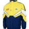 NRL Team North Queensland Cowboys Heritage Winter Yellow And Blue Jacket front view