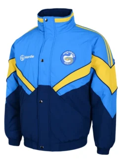 NRL Team Parramatta Eels Heritage Winter Blue And Navy Polyester Jacket front view