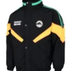 NRL Team Penrith Panthers Heritage Winter Black And Yellow Retro Jacket front view