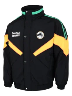 NRL Team Penrith Panthers Heritage Winter Black And Yellow Retro Jacket front view