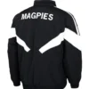 NRL Team Western Suburbs Magpies Heritage Winter Black And White Polyester Retro Jacket back view