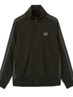 Needles-LHP-Exclusive-Track-Jacket-Poly-Smooth-Black