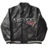 New Avirex x Palace London Black Leather Bomber Varsity Jacket Limited Edition