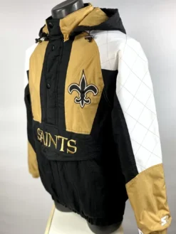New-Orleans-Saints-Starter-Hooded-Half-ZIP-Jacket