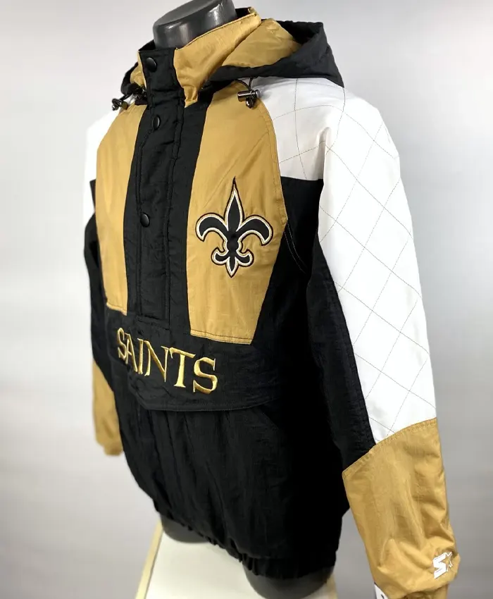 New-Orleans-Saints-Starter-Hooded-Half-ZIP-Jacket