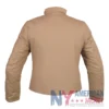 New York City SoHo 2026 Rihanna Oversized Cropped Khaki Cotton Track Jacket back view