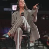 Nika Mühl WNBA Team Portland Fire vs Toronto Tempo Grey Suiting Fabric Suit view
