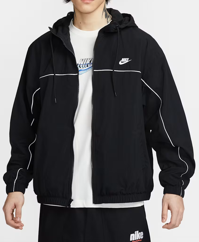 Nike-Club-Mens-Athlete-Hooded-Black-White-Jacket