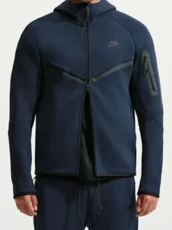 Nike-Tech-Mens-Black-Fleece-Windrunner-Full-ZIP-Jacket