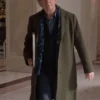 Oliver Putnam Only Murders in the Building S05 Green Wool Coat front view