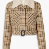Only Murders In The Building Selena Gomez S03 Plaid Cotton Jacket front view