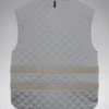 Order Men And Women Oakley Grey Strato Parachute Quilted Vest back view