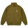 Order Palace x South2 West8 Fleece Olive Green Track Jacket front view