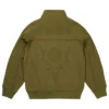 Order Palace x South2 West8 Olive Green Fleece Track Jacket back view