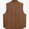 Oregon-Ducks-Nike-Padded-Brown-Vest-Back