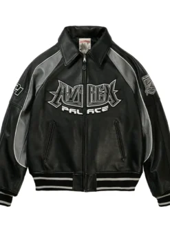 Palace-Avirex-Leather-Jacket-Black
