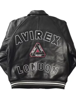 Palace-Avirex-London-Black-Leather-Jacket
