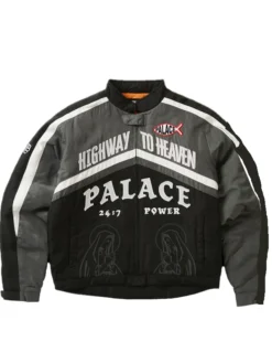 Palace Skateboards Highway to Heaven Fall 2026 Black Cotton Bomber Jacket front view