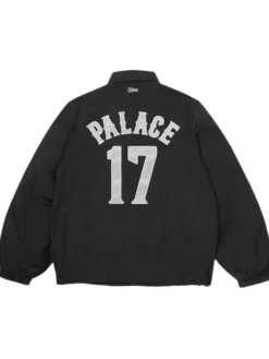 Palace Skateboards x Field Flannels 2026 17 Black Nylon Coach Jacket back view
