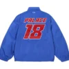 Palace x Field Autumn 2026 Atoms 18 Blue Nylon Coach Jacket back view