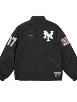 Palace x Field Flannels Autumn 2026 17 Black Nylon Coach Jacket front view