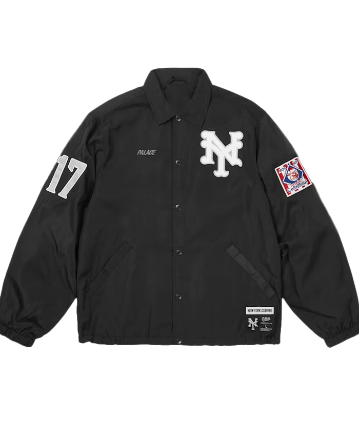 Palace x Field Flannels Autumn 2026 17 Black Nylon Coach Jacket front view