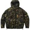 Palace x South2 West8 Olive Camoflauge Hooded River Trek Jacket front view