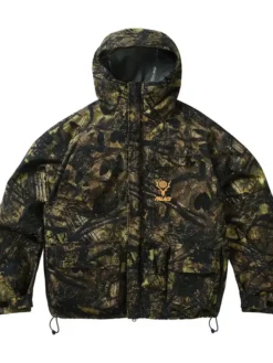 Palace x South2 West8 Olive Camoflauge Hooded River Trek Jacket front view