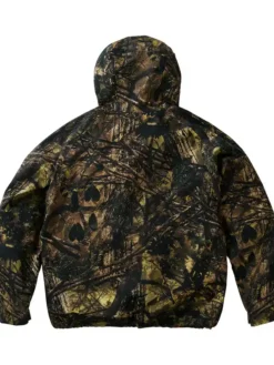 Palace x South2 West8 Olive Camoflauge River Trek Hooded Jacket back view