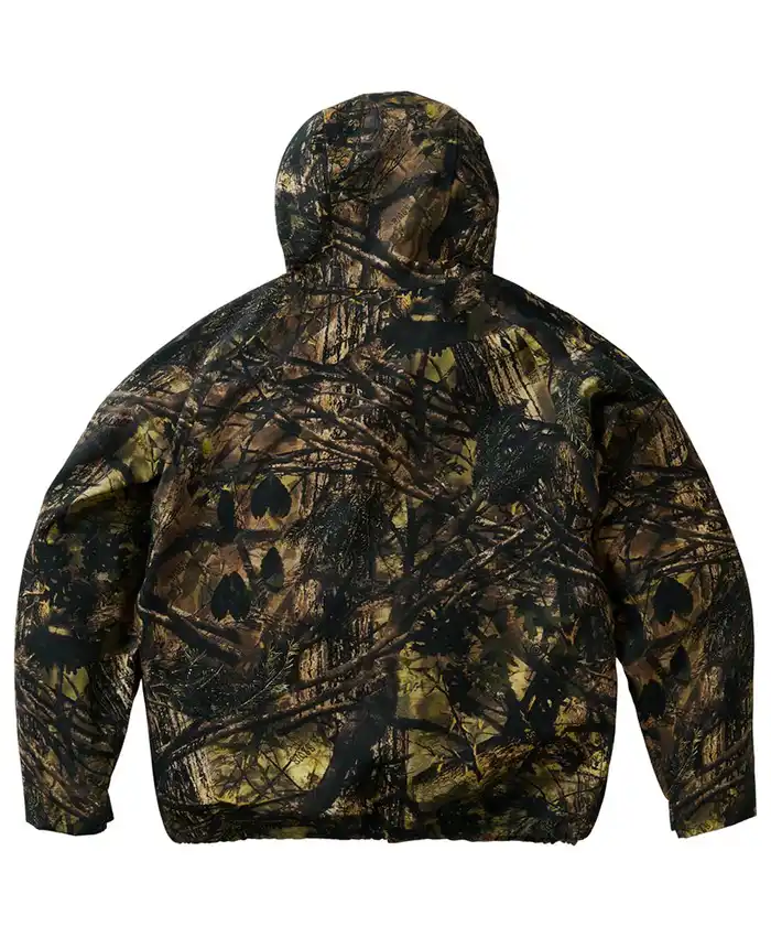 Palace x South2 West8 Olive Camoflauge River Trek Hooded Jacket back view