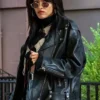 Paulina Singer Power Book III Raising Kanan S02 Black Biker Leather Jacket front view