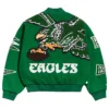 Philadelphia-Eagles-Kelly-Green-Pennant-Varsity-Jacket-Back