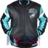 Philadelphia Eagles Leather Full-Zip Varsity Jacket