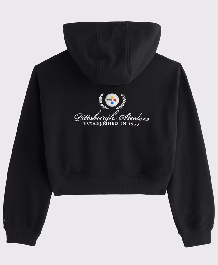 Pittsburgh Steelers Abercrombie & Fitch Black Fleece Zip Hoodie