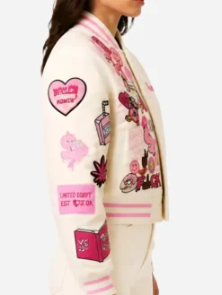 Plastics-Apparel-Mean-Girls-Burn-Book-Pink-Varsity-Bomber-Jacket-For-Sale