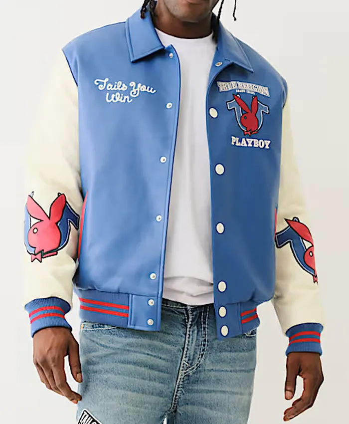 Playboy True Religion Blue Jacket Mens