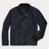 Polo Ralph Lauren Navy Blue Corduroy-Collar Cotton Deck Jacket front view