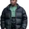 Power Book III Raising Kanan S05 Mekai Curtis Black Puffer Jacket front view
