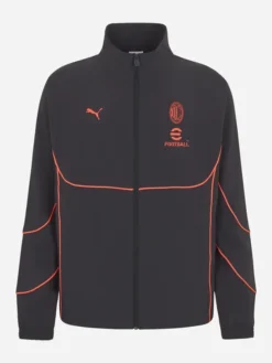 Puma AC Milan 26-27 Pumatech-X Grey Fleece Track Jacket front view