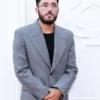 Rayan Cherki PFA Awards Grey Wool Blazer For Sale
