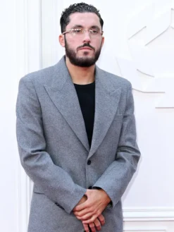 Rayan Cherki PFA Awards Grey Wool Blazer For Sale